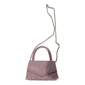 Glittery Pink Handbag with Chain Strap